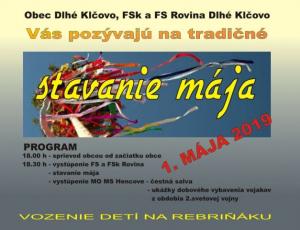 Stavanie mája v našej obci